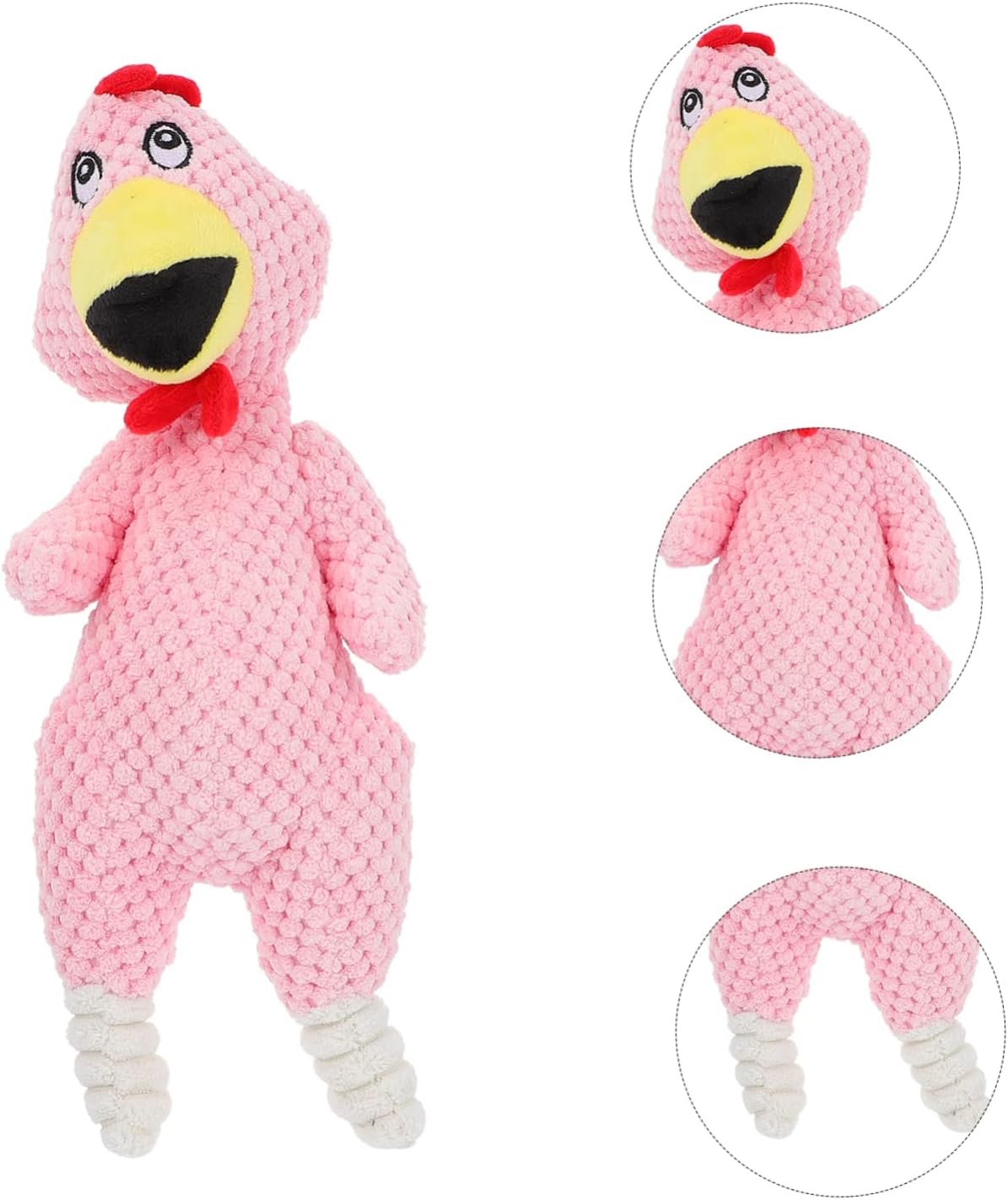 Juguete Peluche Gallina con Pito para Perros